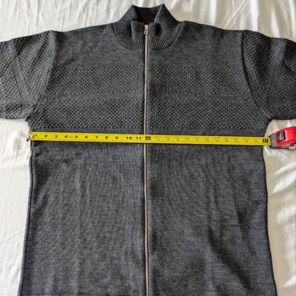 Mads Norgaard Wool Klemens Zip Knit (Vanilla Ice) - Picture 7 of 10